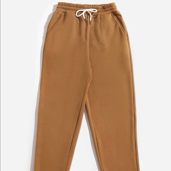 3pcs Drawstring Waist Thermal Sweatpants - Picture 2 of 3